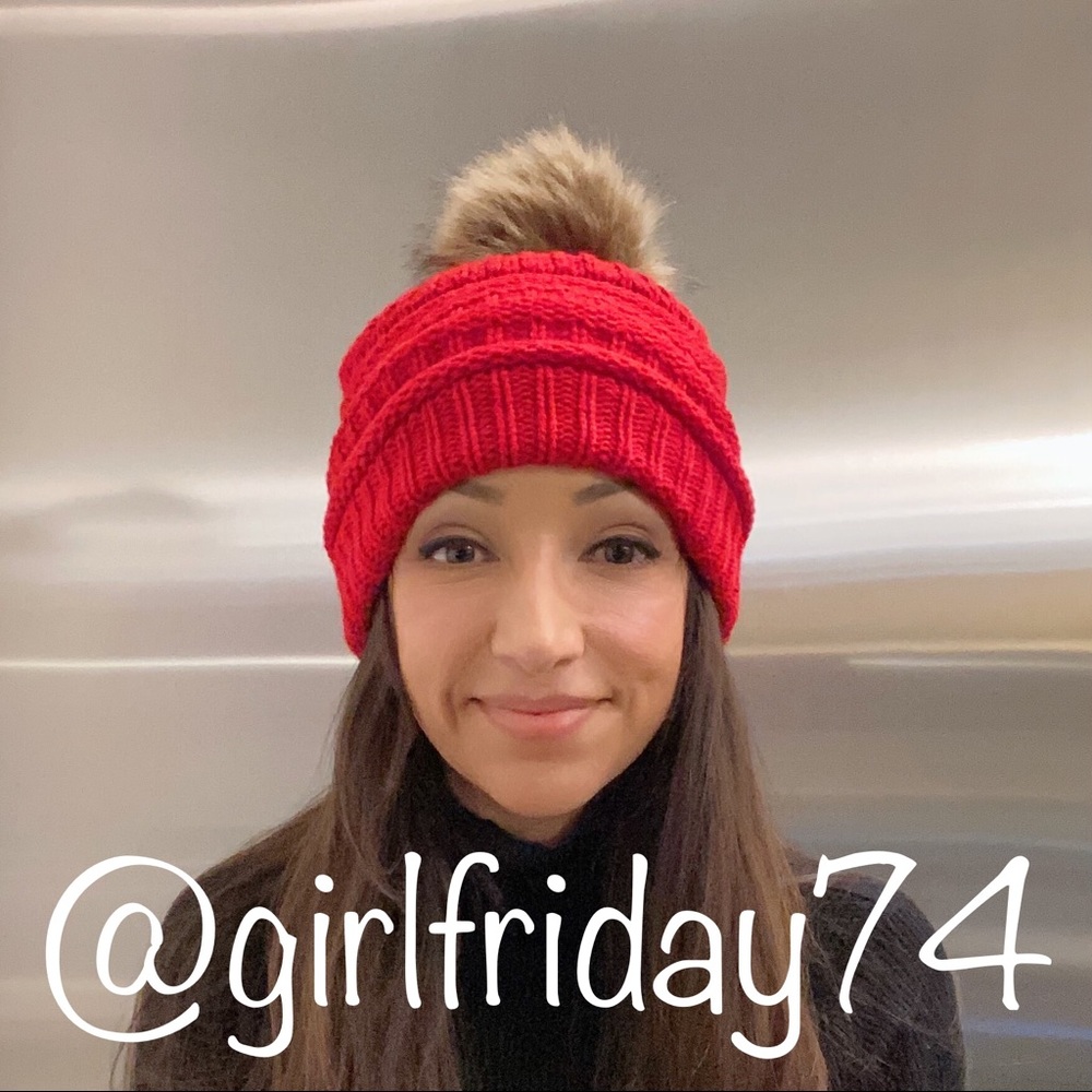 ❤️Pom beanie red - Picture 3 of 7